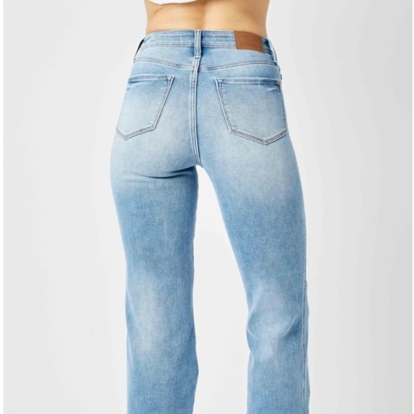 Judy Blue High Waist Tummy Control Straight Jeans - Picture 3 of 3